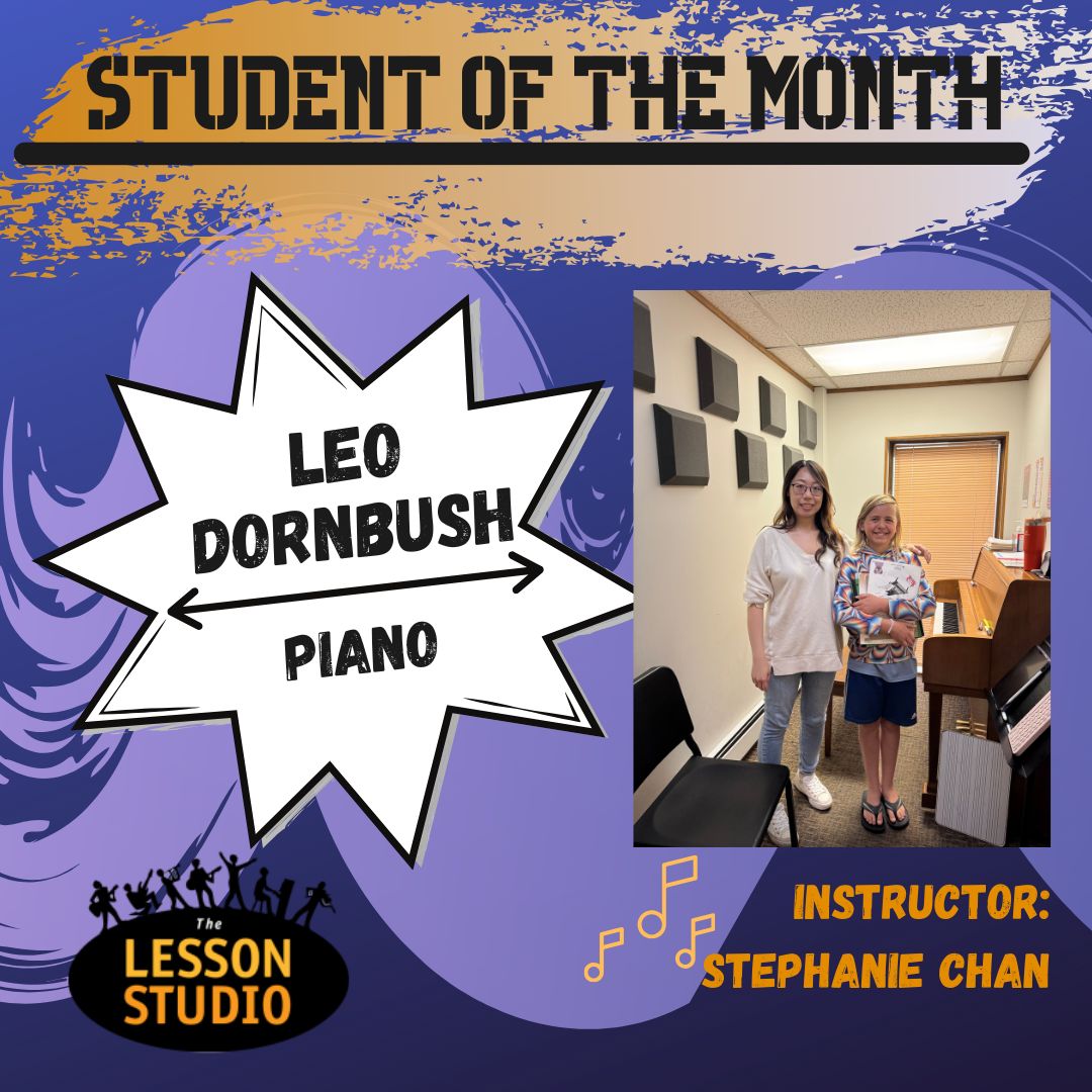 The Lesson Studio Student of the month Leo Dornbush
