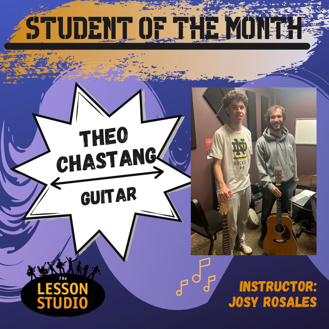 The Lesson Studio Student of the month Theo Chastang