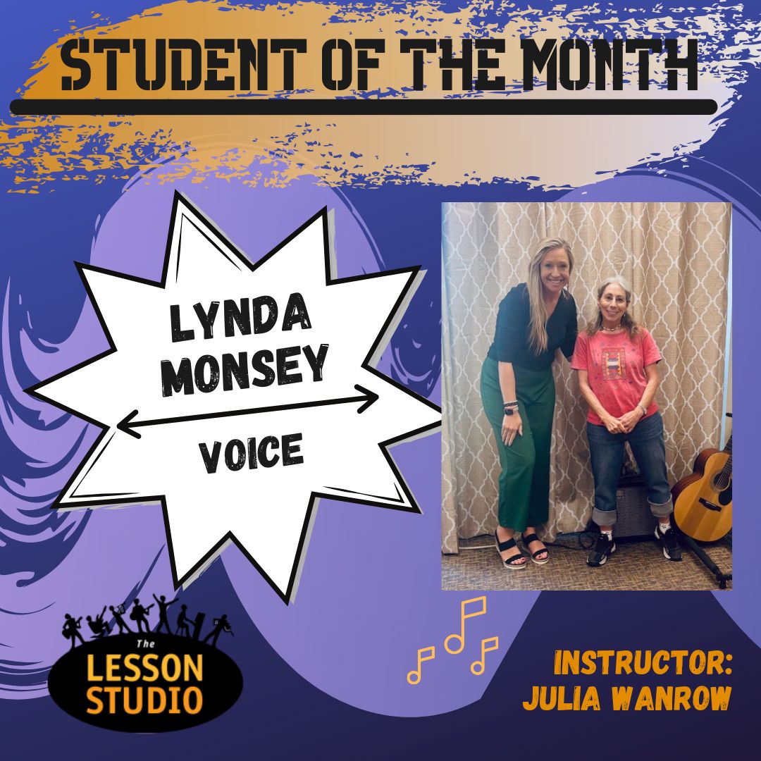 September 2025 The Lesson Studio Student of the Month Lynda Monsey