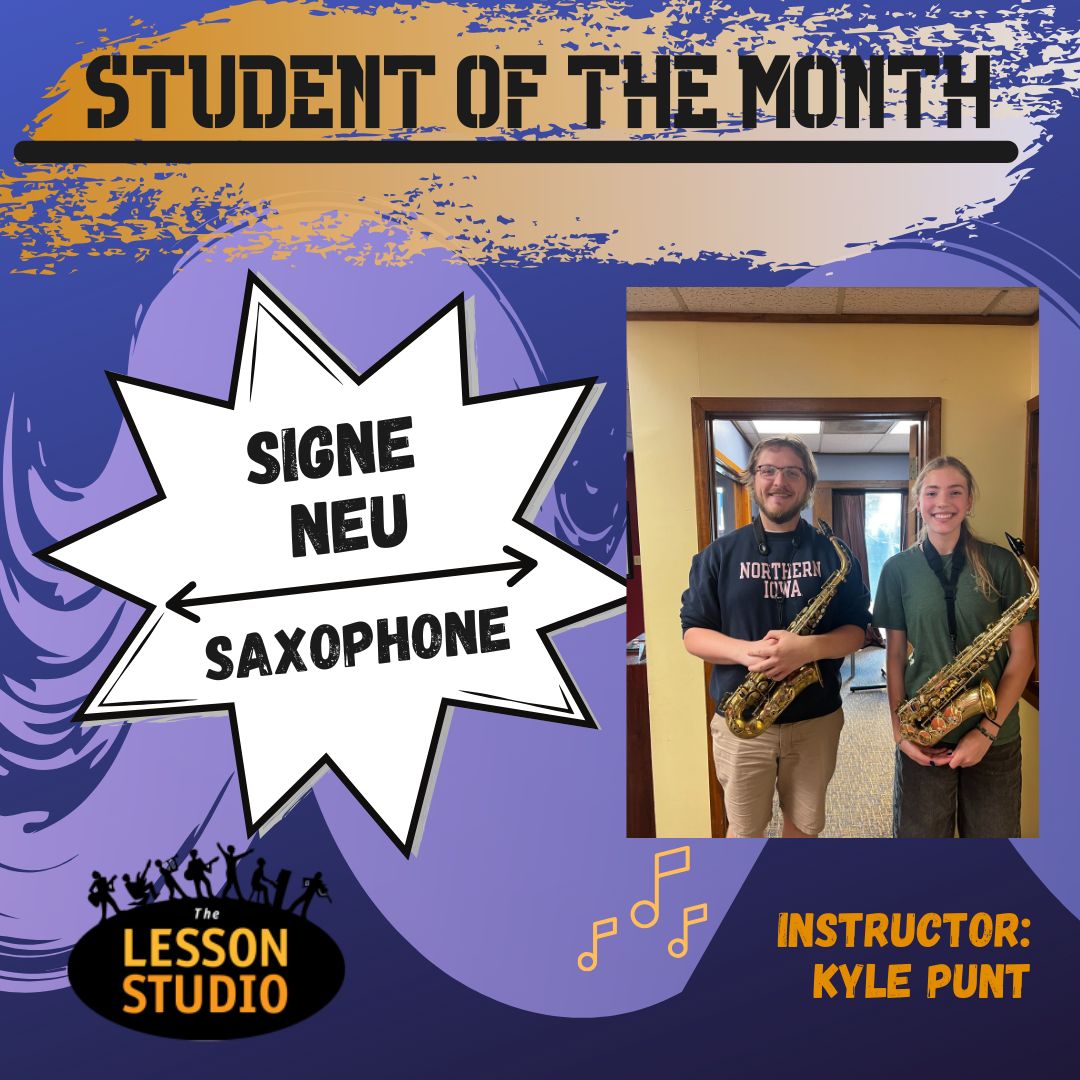 September 2025 The Lesson Studio Student of the Month Signe Neu