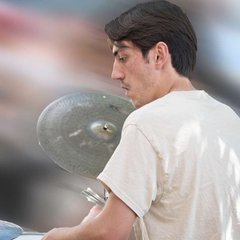 The Lesson Studio drum instructor Nathan