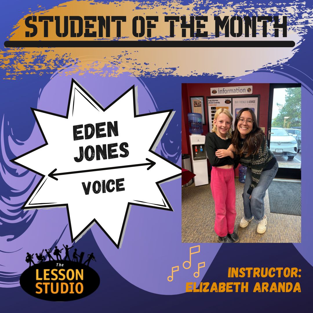 The Lesson Studio, Student of the month, Eden Jones.