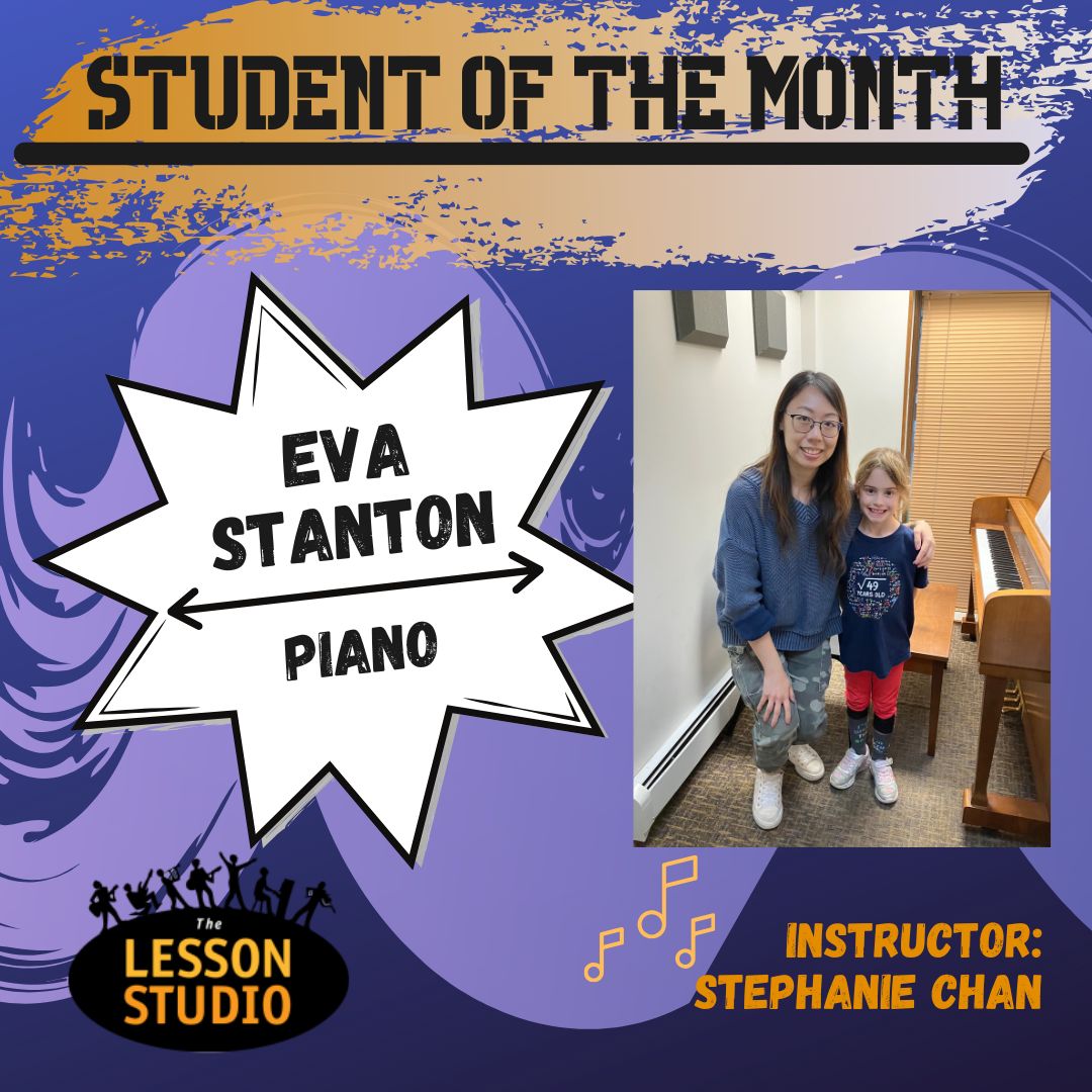 The Lesson Studio, Student of the month, Eva Stanton