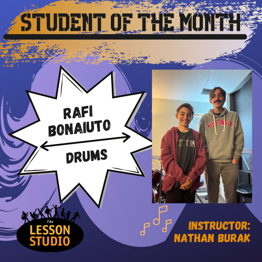 The Lesson Studio Student Of The Month Rafi Bonaiuto