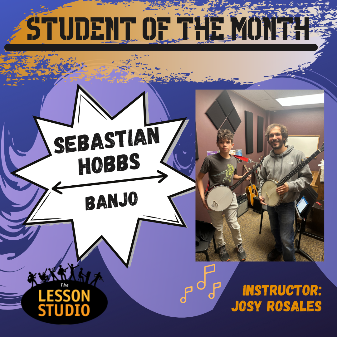 The Lesson Studio Student of the Month Sebastian Hobbs